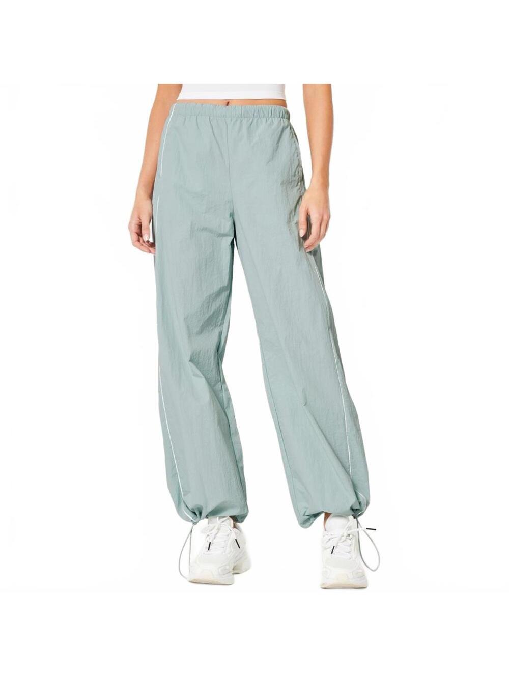 Hollister Gilly Hicks Active Tipped Crinkle Parachute Pants CLOUD BLUE NWT XL - Picture 1 of 5